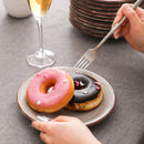 4/8/12-Pieces Natural Porcelain Dessert Plate Vintage Look Ceramic