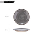 4/8/12-Pieces Natural Porcelain Dessert Plate Vintage Look Ceramic