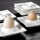 6-Piece 4" Egg Cups Holder Ivory White Porcelain China Ceramic