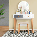 Table 3 Color Lighting Modes MakeUp Stool Jewelry HW61375US-WH
