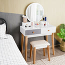 Table 3 Color Lighting Modes MakeUp Stool Jewelry HW61375US-WH