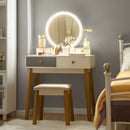 Table 3 Color Lighting Modes MakeUp Stool Jewelry HW61375US-WH