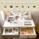 Table 3 Color Lighting Modes MakeUp Stool Jewelry HW61375US-WH