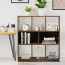 Bookcase W/Open Compartments Industrial Freestanding Bookshelf Storage