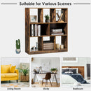 Bookcase W/Open Compartments Industrial Freestanding Bookshelf Storage