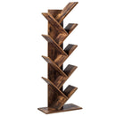 Tree Bookshelf 8-Tier Bookcase Free Standing Book Rack Display Stand HW65406CF