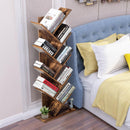 Tree Bookshelf 8-Tier Bookcase Free Standing Book Rack Display Stand HW65406CF