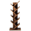Tree Bookshelf 8-Tier Bookcase Free Standing Book Rack Display Stand HW65406CF
