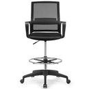 Drafting Chair Tall Office Chair for Standing Desk Adjustable Height w/Footrest HW65396