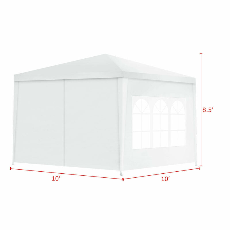 Canopy Party Wedding Event Tent 10'x10' Heavy Duty Outdoor Gazebo Side Walls