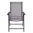 Set of 4 Outdoor Patio Folding Chairs Camping Deck Garden Pool Beach W/Armrest OP3097