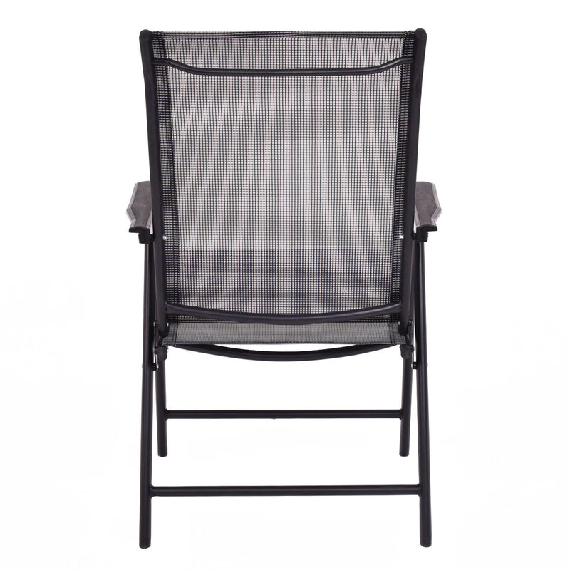 Set of 4 Outdoor Patio Folding Chairs Camping Deck Garden Pool Beach W/Armrest OP3097