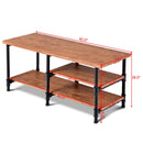 3-Tier Cocktail Coffee Table Living Room Furniture Metal Frame W/Storage Shelves HW58648