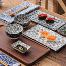 Japanese Style Porcelain Sushi Set with Gift Box