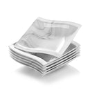6-Piece 8.25" Marble Porcelain Soup Plate Set