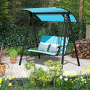 Outdoor 2-Seat Swing Loveseat Canopy Patio Porch Steel Hanging Swing