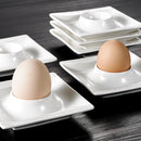6-Piece 4" Egg Cups Holder Ivory White Porcelain China Ceramic
