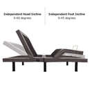 Adjustable Bed Base Upholstered Wireless Remote USB Ports Queen