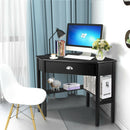 Corner Computer Desk Laptop Writing Table Wood Workstation Home Office Furniture HW53866BK