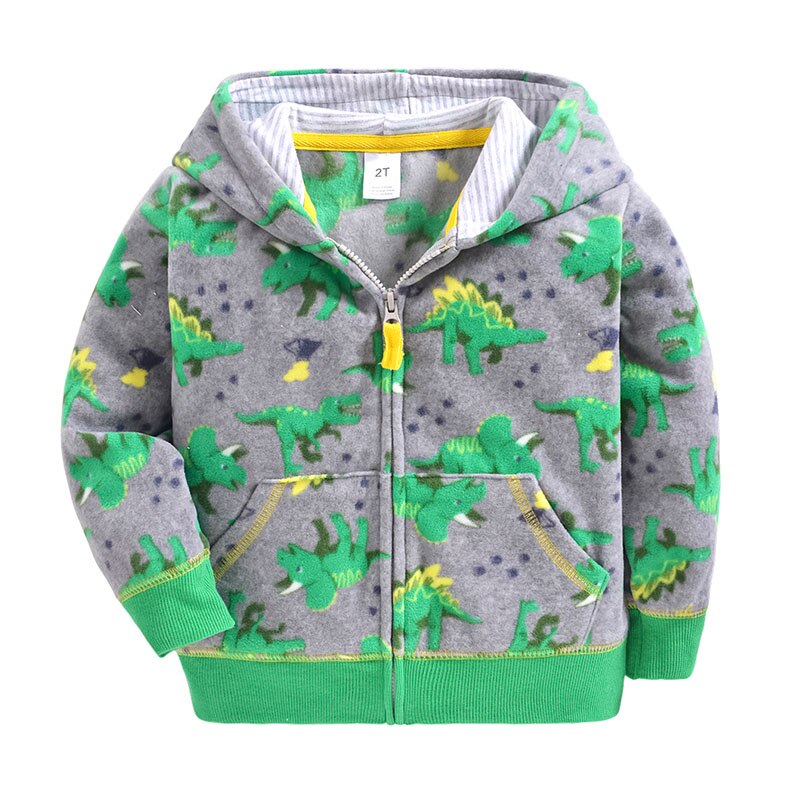 Autumn Spring Kids Baby Boys Girls Coats Cotton Cartoon Dinosaur Coat Children's Kids Casual Sportswear Clothing