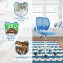 Office Task Desk Armless Chair Adjustable Mid Back Swivel Study Chair HW66350