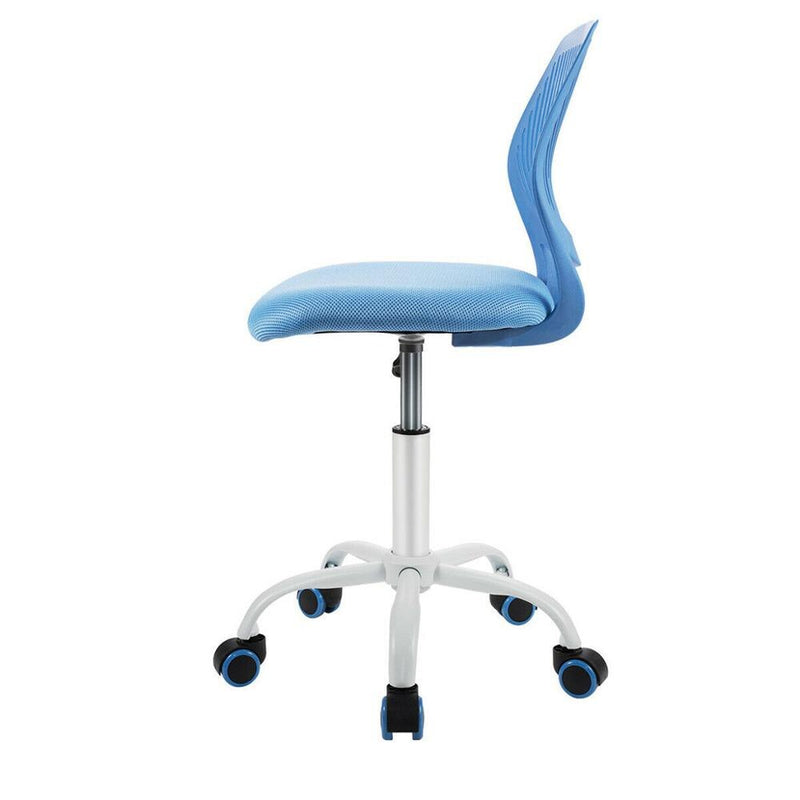 Office Task Desk Armless Chair Adjustable Mid Back Swivel Study Chair HW66350