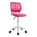 Office Task Desk Armless Chair Adjustable Mid Back Swivel Study Chair HW66350