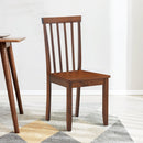 Set of 2 Dining Chair Kitchen Spindle Back Side Chair with Solid Wooden Legs