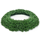48" Pre-lit Cordless Artificial Christmas Wreath 714 Tips w/ 200 LED Light & Timer CM22821