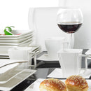 32-Piece Porcelain Dinnerware Set , Rectangular Plate