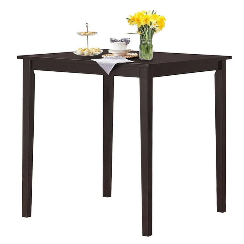 Square Dining Table w/Rubber Wood Legs 35.5" L x 35.5" W x 36" Kitchen Furniture