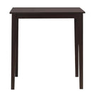 Square Dining Table w/Rubber Wood Legs 35.5" L x 35.5" W x 36" Kitchen Furniture