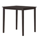Square Dining Table w/Rubber Wood Legs 35.5" L x 35.5" W x 36" Kitchen Furniture