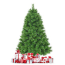 6 ft Hinged Artificial Christmas Tree Holiday Decoration w/ Foldable Metal Stand CM22807