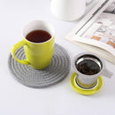 450ML Porcelain Tea Mug Cup with Lid and Stainless Steel Infuser Filter