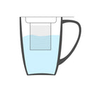 450ML Porcelain Tea Mug Cup with Lid and Stainless Steel Infuser Filter