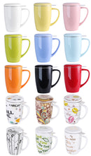 450ML Porcelain Tea Mug Cup with Lid and Stainless Steel Infuser Filter