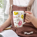 450ML Porcelain Tea Mug Cup with Lid and Stainless Steel Infuser Filter