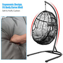 Hammock Chair with Stand Hanging Cushioned Swing Egg Chair for Indoor Outdoor OP70424