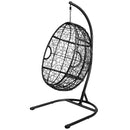 Hammock Chair with Stand Hanging Cushioned Swing Egg Chair for Indoor Outdoor OP70424