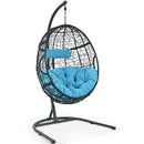 Hammock Chair with Stand Hanging Cushioned Swing Egg Chair for Indoor Outdoor OP70424
