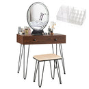 Makeup Dressing Table W/ 3 Lighting Modes Mirror Touch Switch HW66088CF
