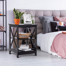 3-Tier Nightstand End Table Storage Display Shelf Living Room Furni White New Home Furniture HW58944