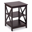 3-Tier Nightstand End Table Storage Display Shelf Living Room Furni White New Home Furniture HW58944