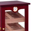 Countertop Display Humidor 150 Cigars Storage Cabinet Humidifier Hygrometer New Living Room Cabinet HW56599
