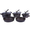 5pcs Stainless Steel Pots and Pans Sets, Classic Cookware Set