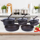 5pcs Stainless Steel Pots and Pans Sets, Classic Cookware Set