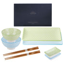 Japanese Style Porcelain Sushi Set with Gift Box