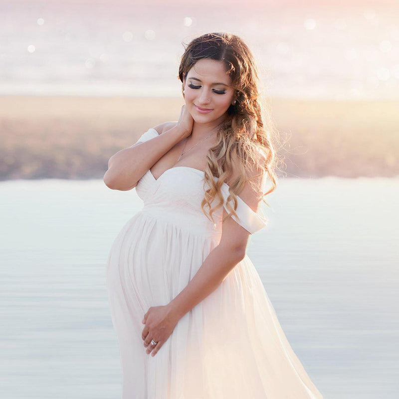 Sexy Maternity Dresses For Photo Shoot Chiffon Pregnancy Dress Maxi Gown Dresses For Pregnant Women Clothes