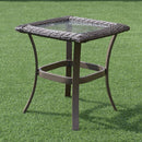 3 PCS Rattan Wicker Patio Furniture Set Coffee Table Rocking Chair Cushioned New Garden Set HW54922